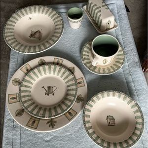 Naturewood 6pc setting and 10 pc Perennials set. Both by Pfatzgraff